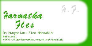 harmatka fles business card